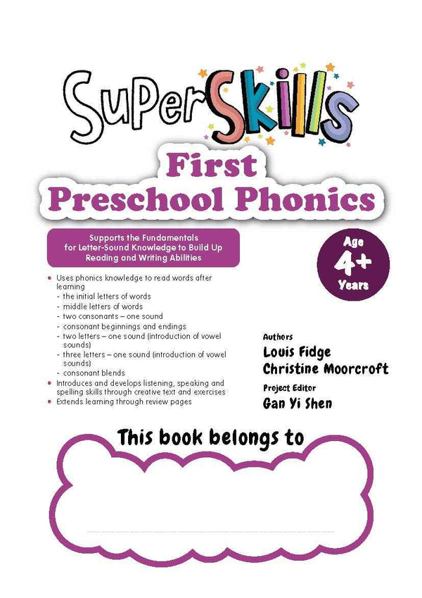 Super Skills First Preschool Phonics (age 4+ Years)