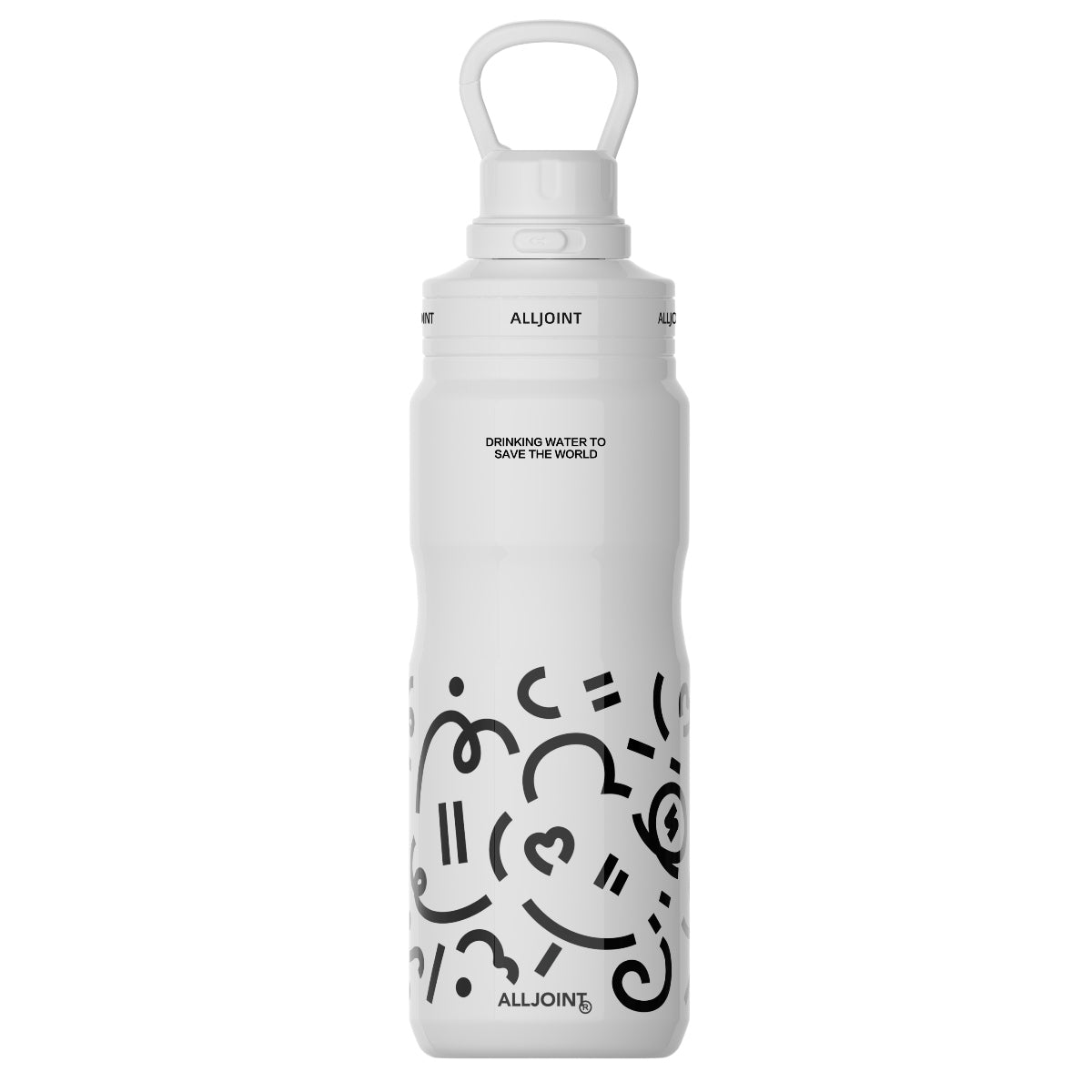 Water Bottle 820ml - White