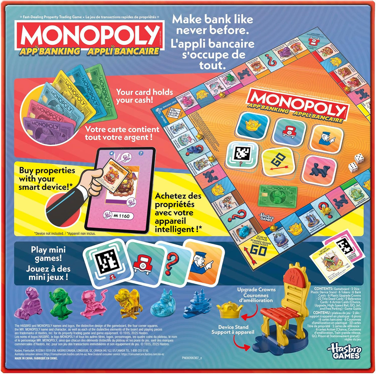 HASBRO MONOPOLY APP BANKING BOARD GAME