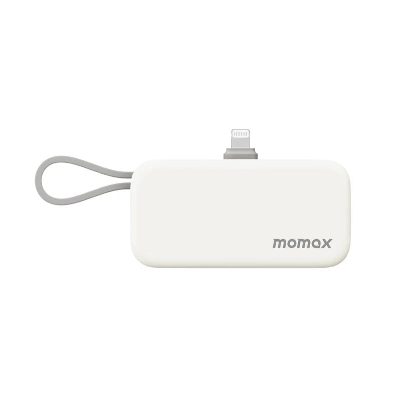 Momax IP130MFIW 5000mAh PD20W 3-in-1 Built-in Lightning Powerbank - White