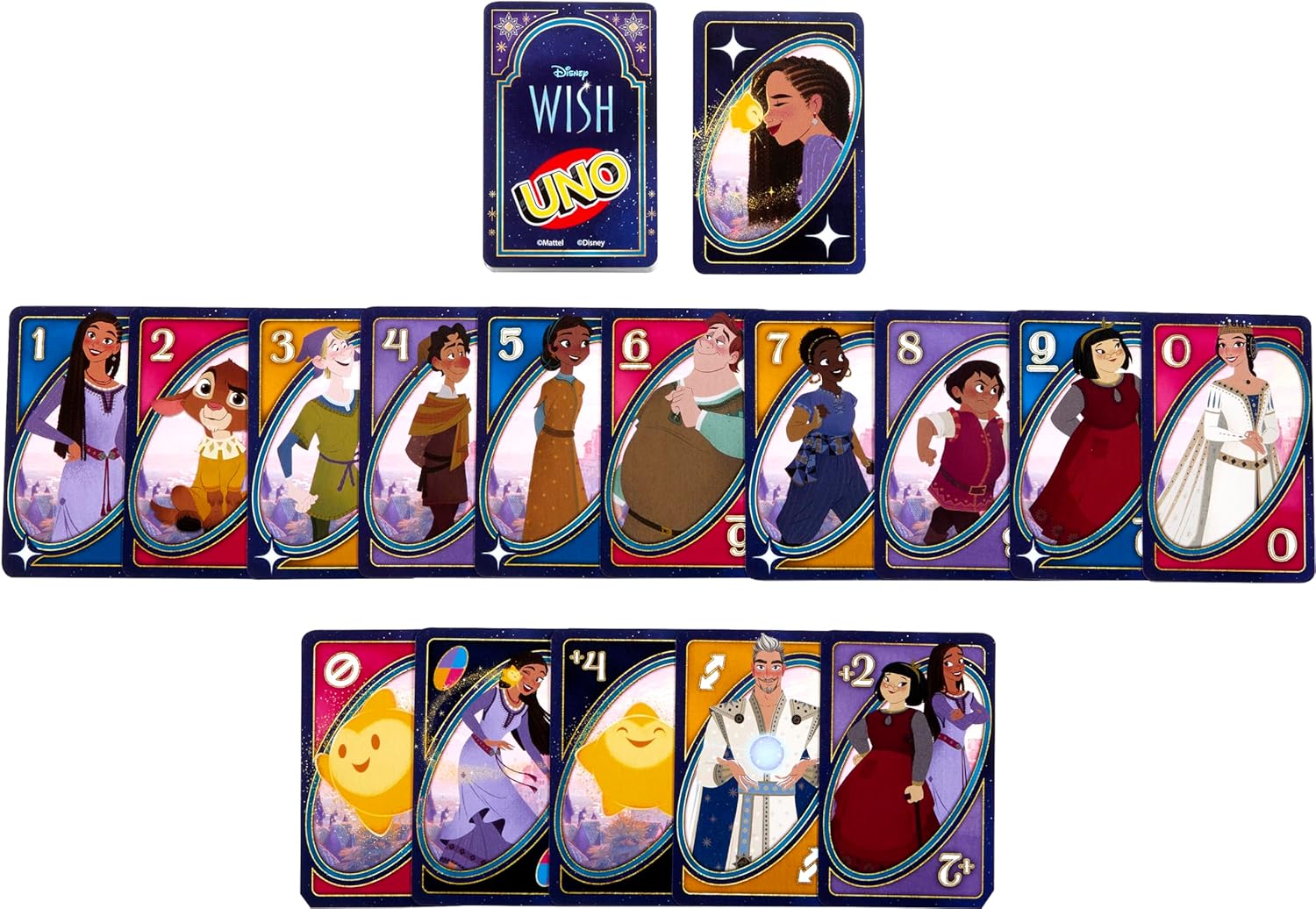MATTEL UNO DISNEY WISH CARD GAME