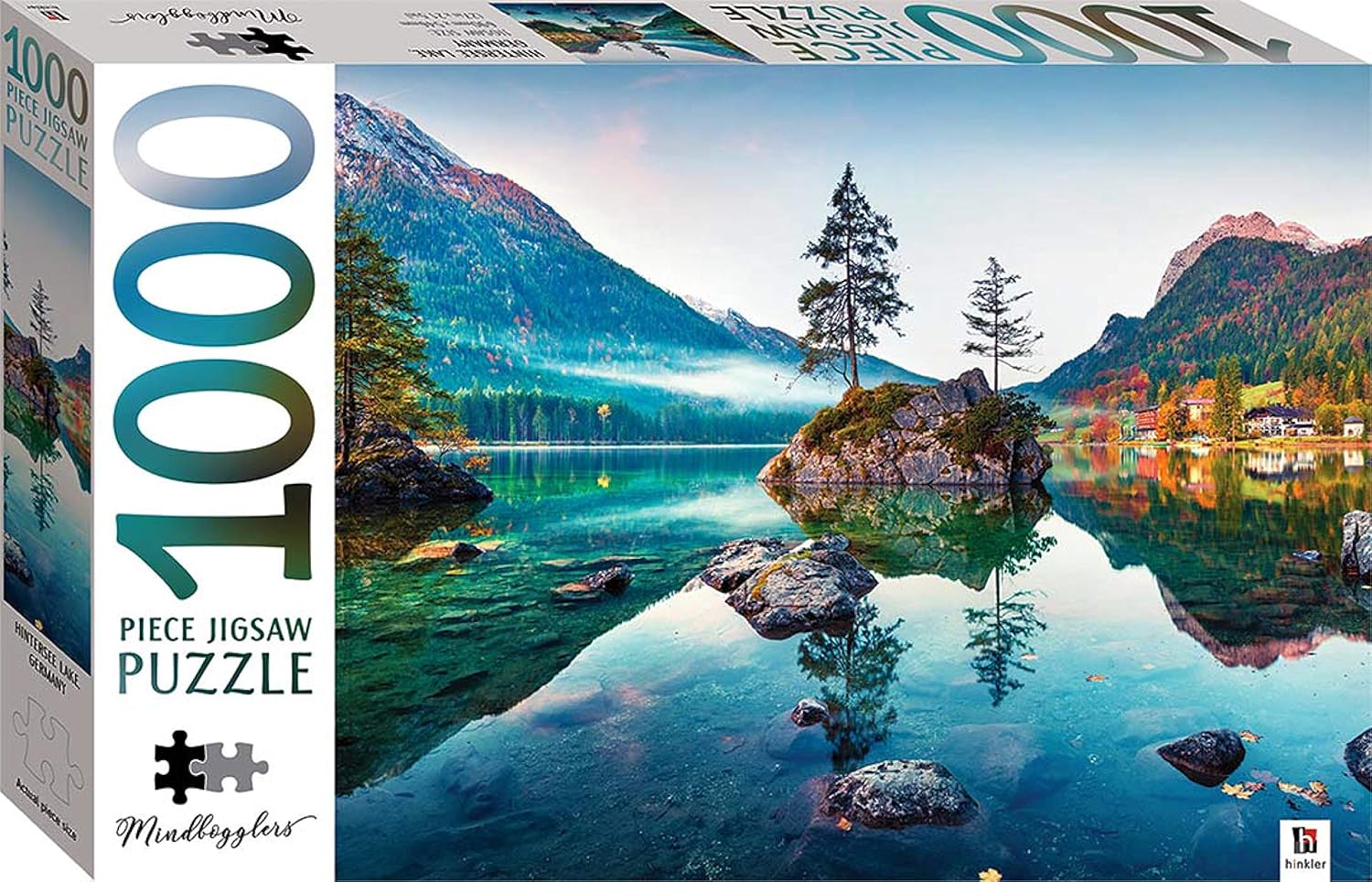 HINKLER MINDBOGGLERS 1000 PIECE JIGSAW PUZZLE HINTERSEE LAKE, GERMANY