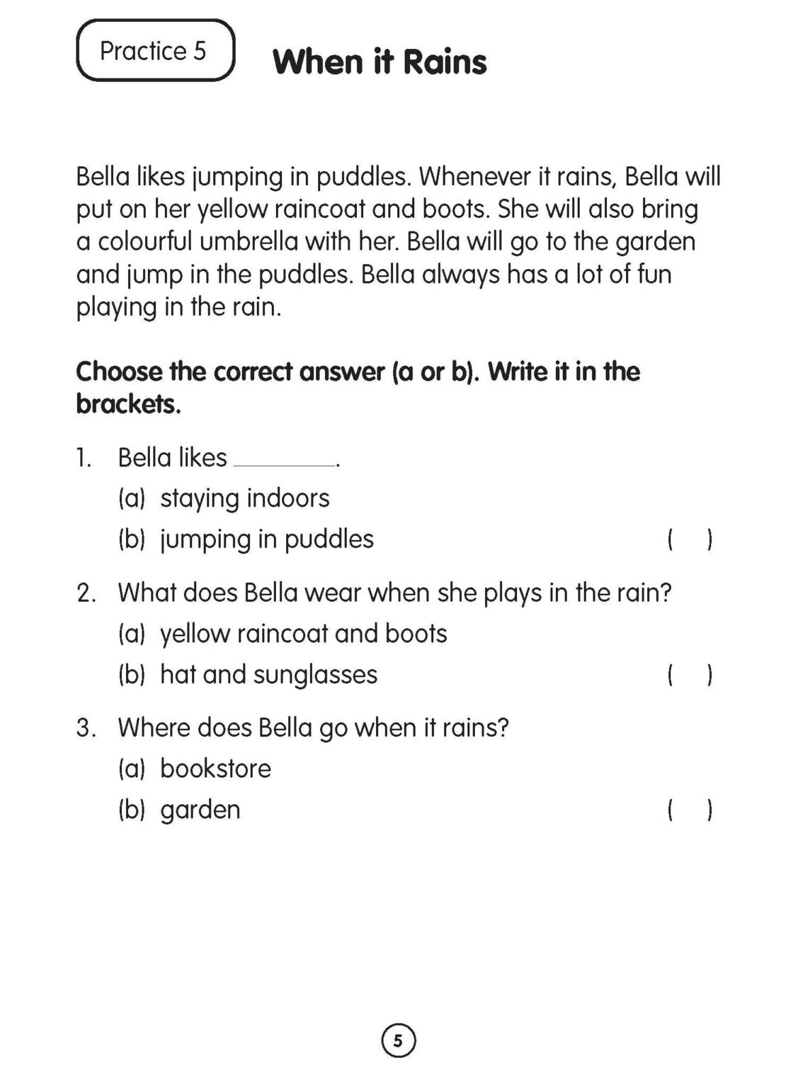 Enhance Your English Comprehension Skills With Text-Based Questions Kindergarten 2