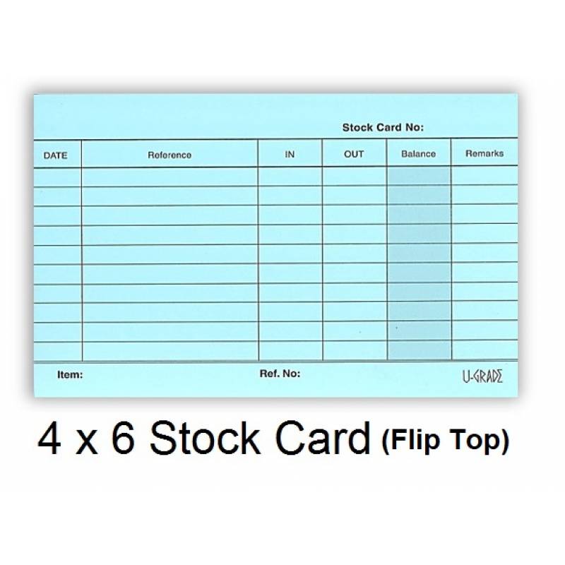 U-GRADE RULED CARD 4X6                      