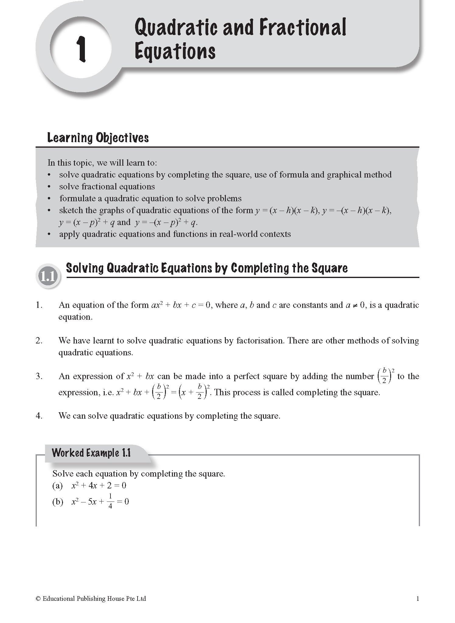 Secondary 3 & Secondary 4 G3 Topical Maths-2ed