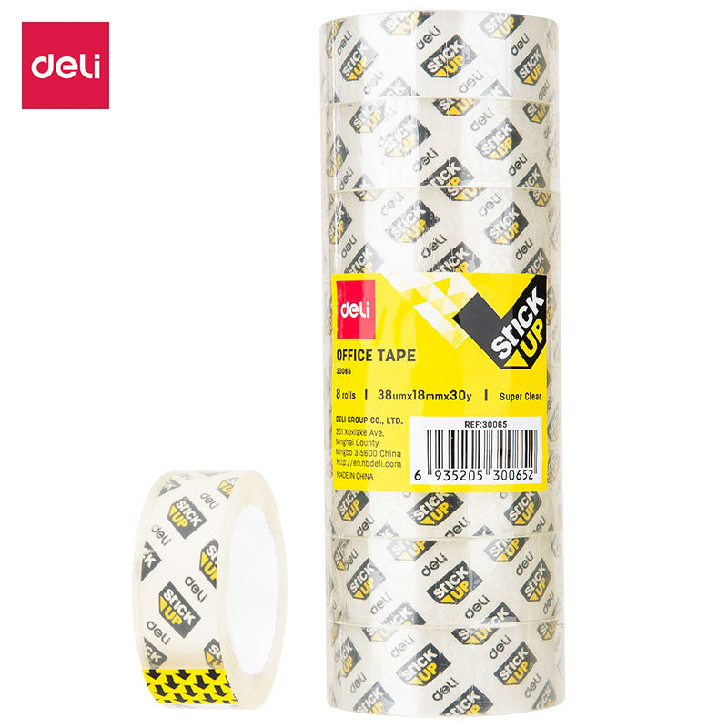 Deli Office Tape 18mmx30y (1x8) E30065