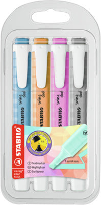 STABILO SWING COOL PASTEL 4 COL SET 08-2