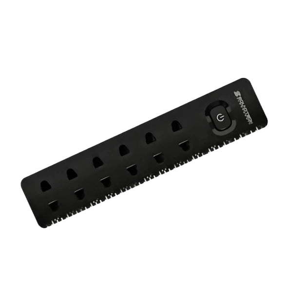 SOUNDTEOH 6 Way 2-Pin Power Socket 2 Metres Black