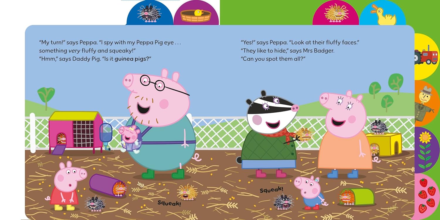 Peppa Pig: I Spy at the Farm: Tabbed Board Book
