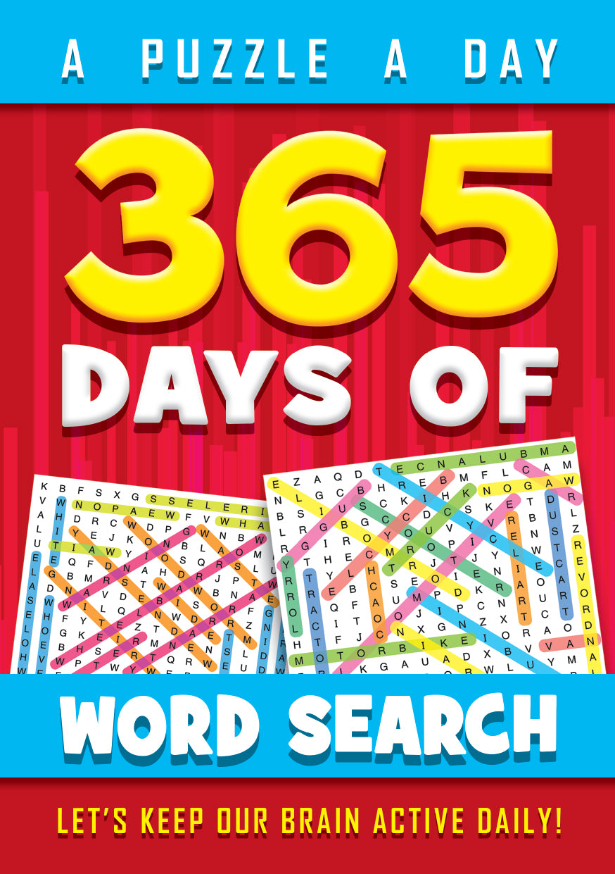365 Days Of Word Search Red