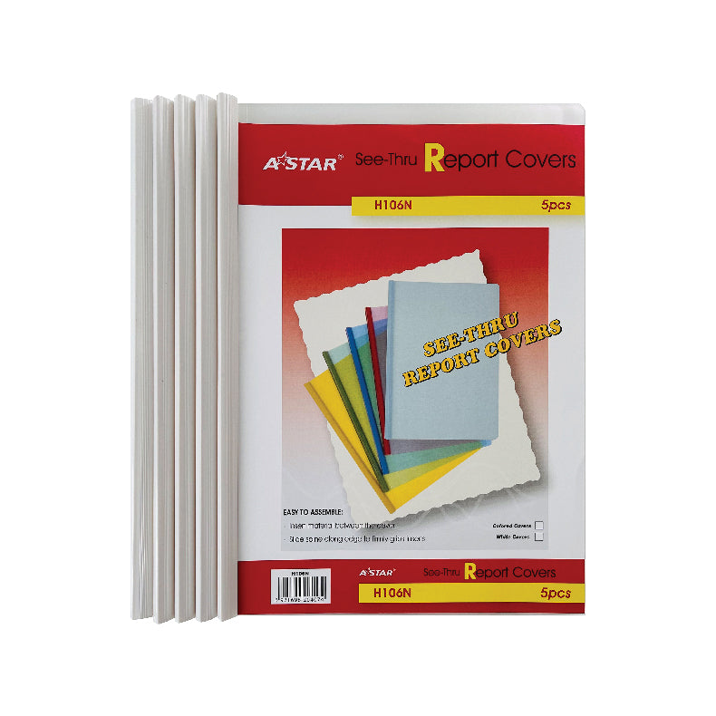 Astar Report Cover A4 Assorted Colour 5s