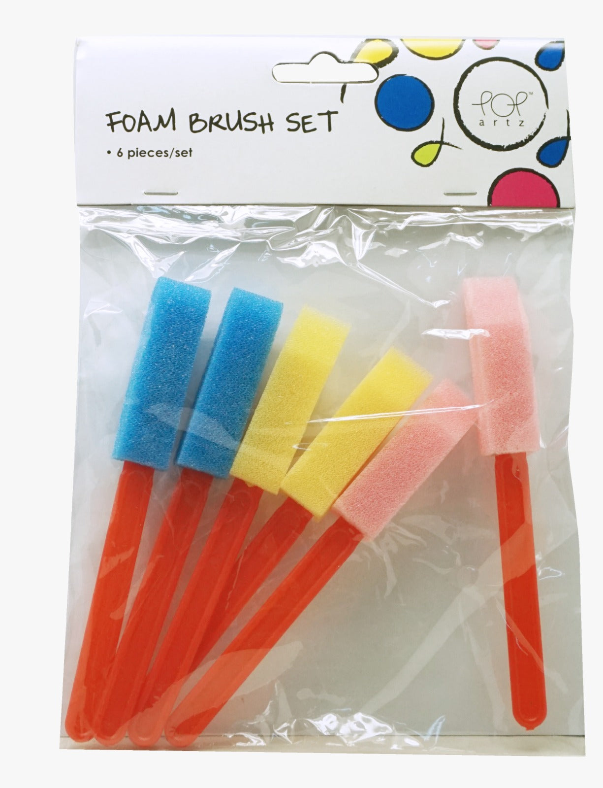 POP Artz Foam Brush Set 6's