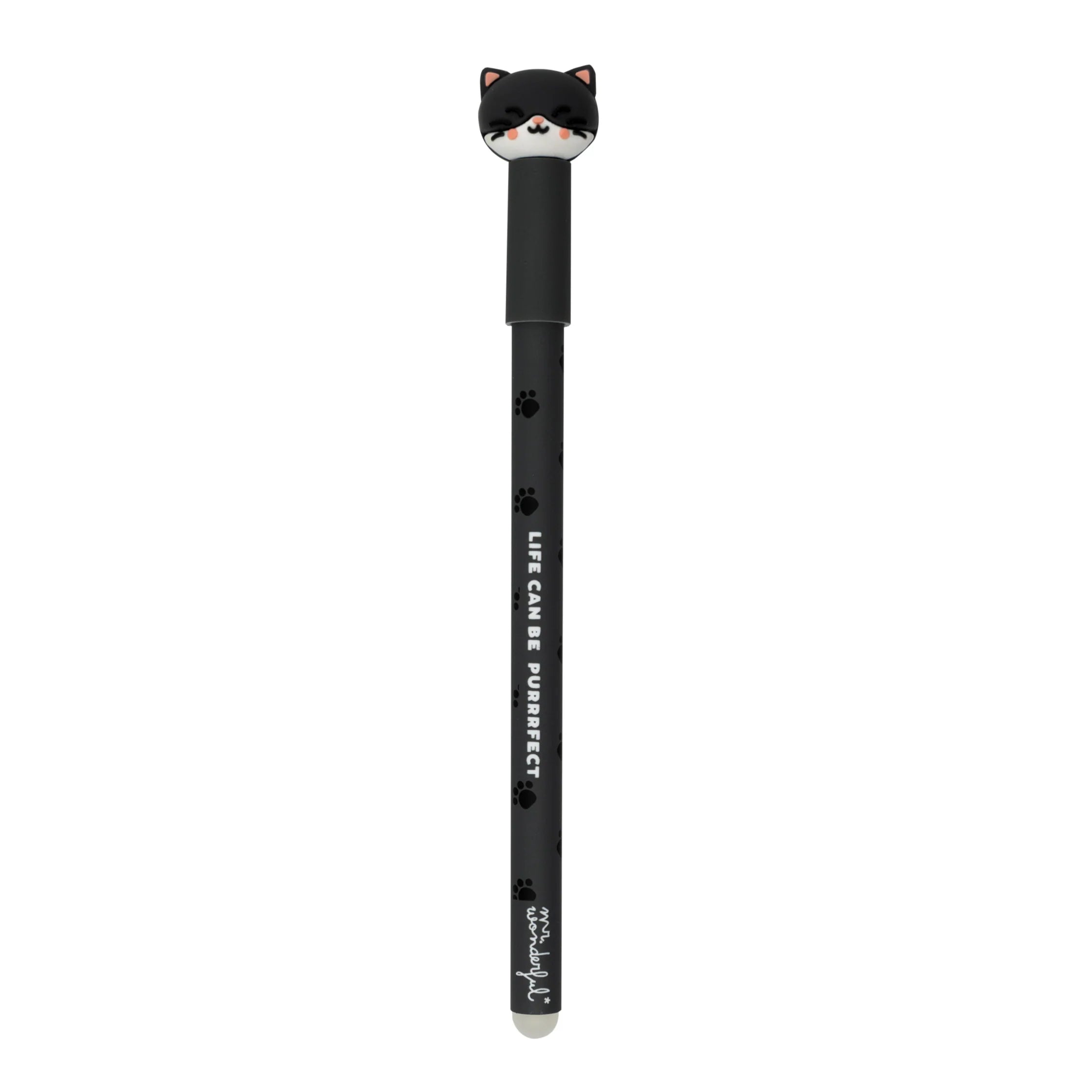 Erasable Pen With Cap - Honorato The Cat