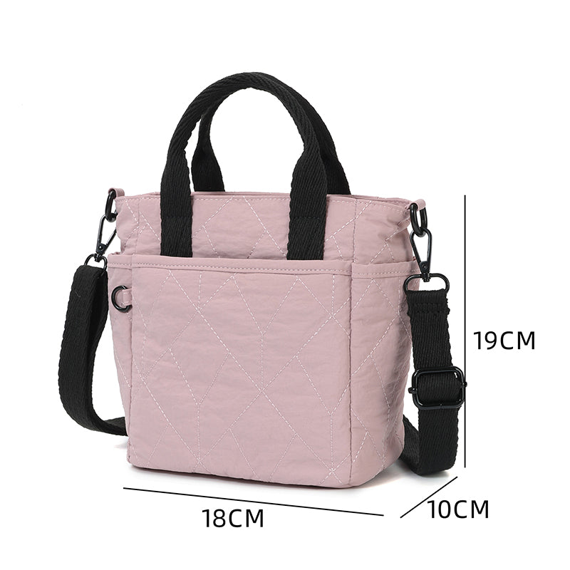2-In-1 Quilted Nylon Handbag & Sling Bag – 5 Assorted Colours