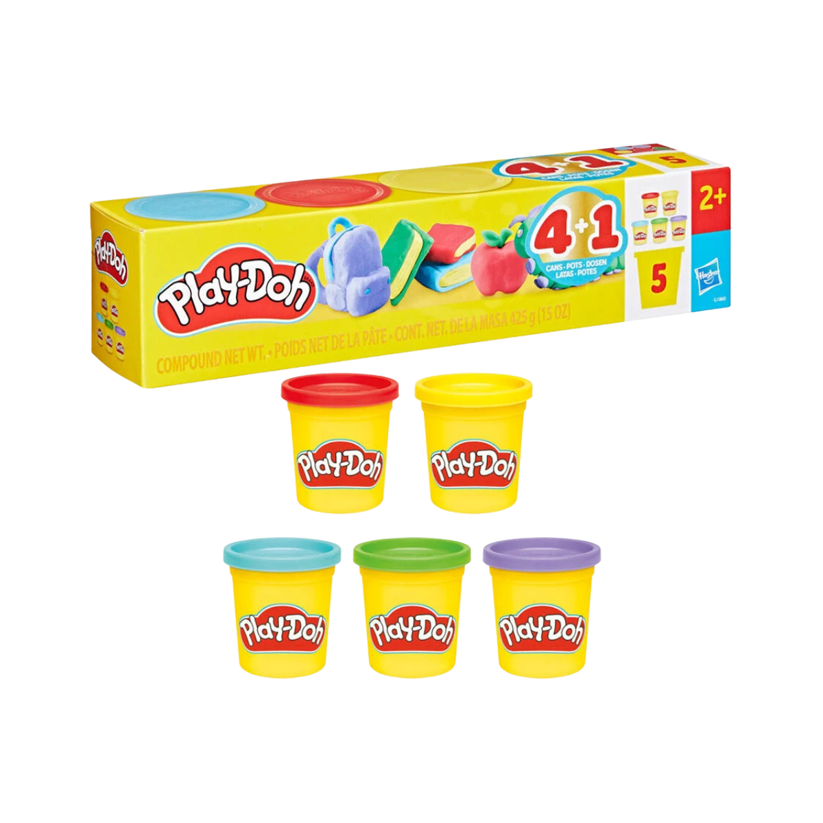HASBRO PLAYDOH BACK TO SCHOOL 5 PACK
