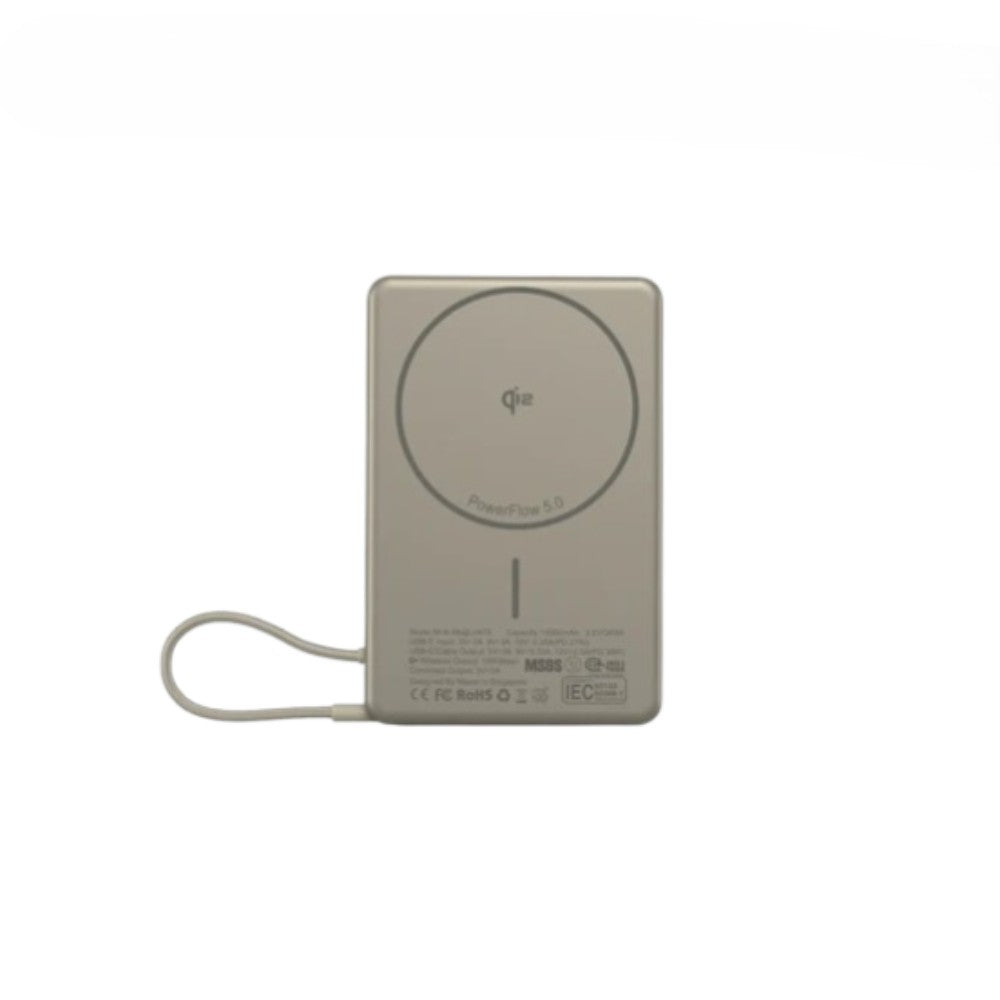 Mazer MagLink70 Qi2 Wireless Powerbank with 30W Cable (Natural Titanium)