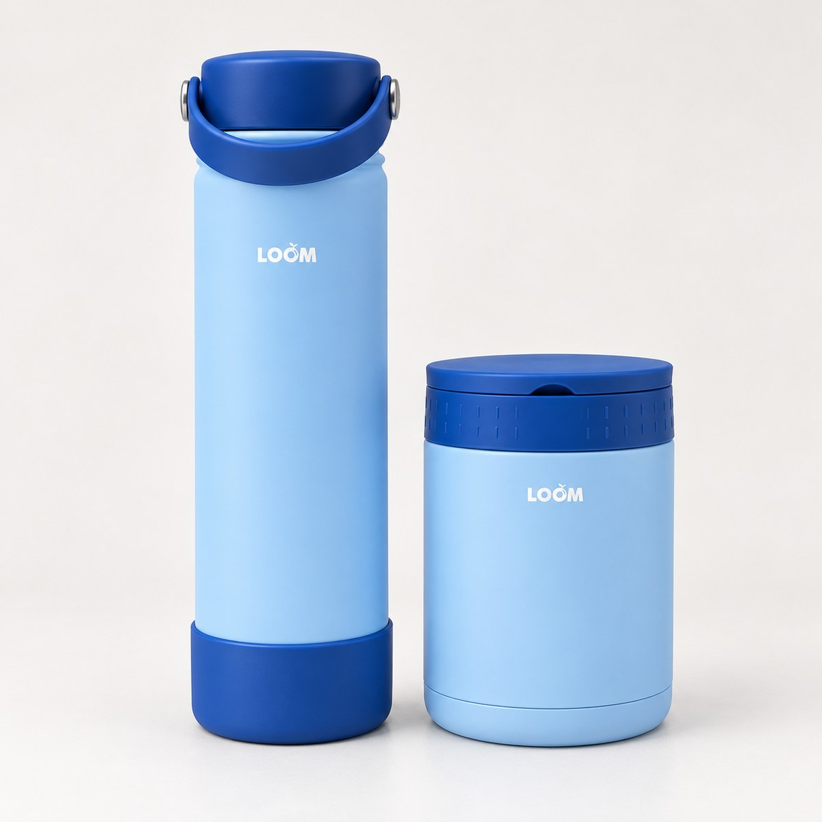 LOOM Thermal Flask & Food Jar Set - Blue