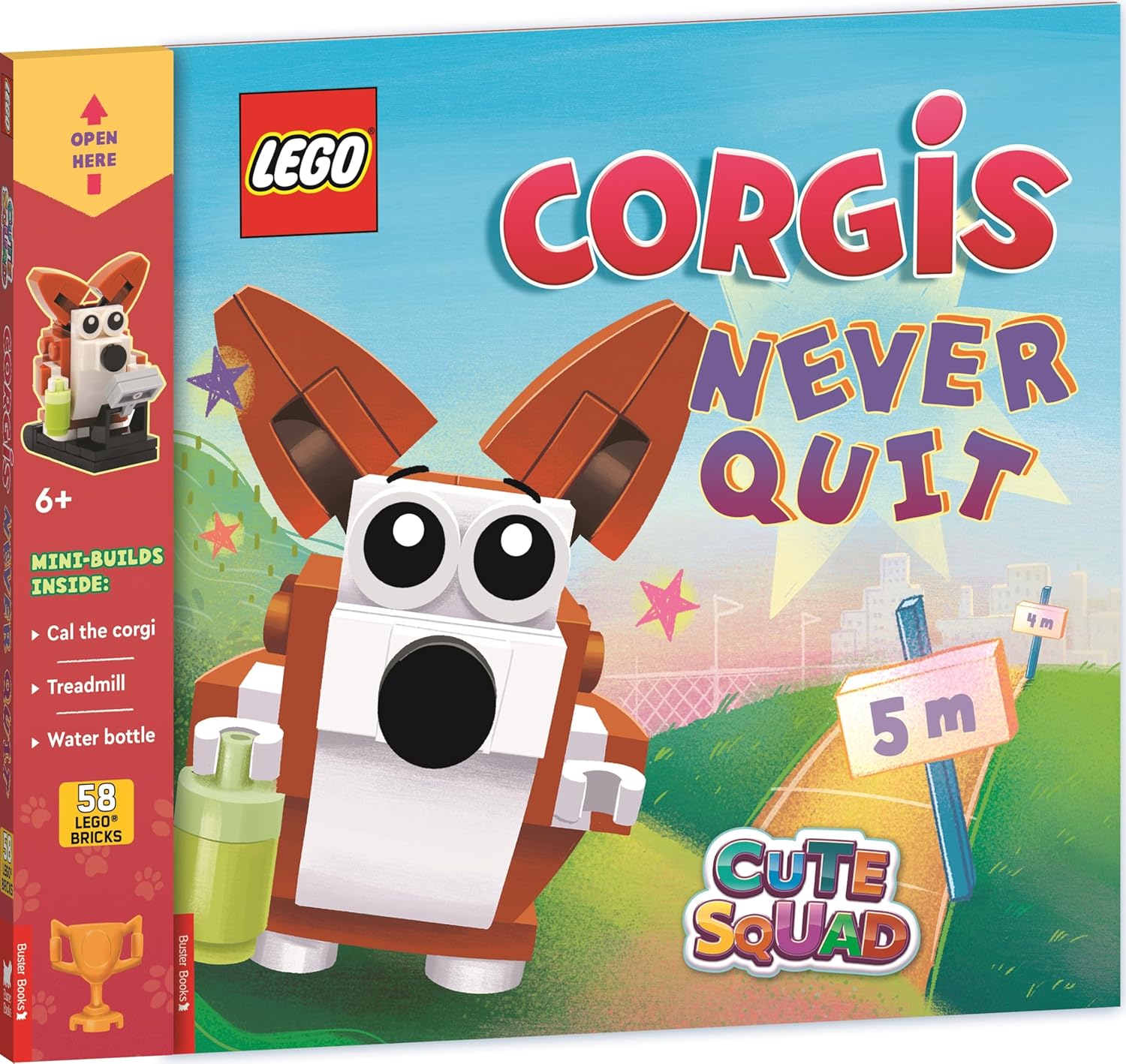 Lego Books: Cute Squad: Corgis Never Quit (with Corgi Mini-build And Over 55 Lego Elements) (lego Minifigure Activity)