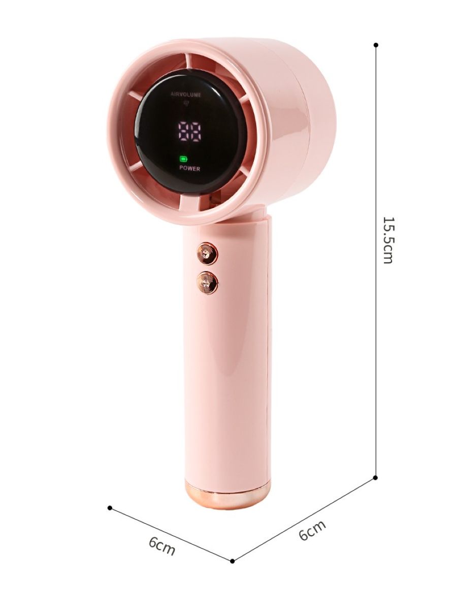 Assorted USB Rechargeable Digital Handy Fan N68
