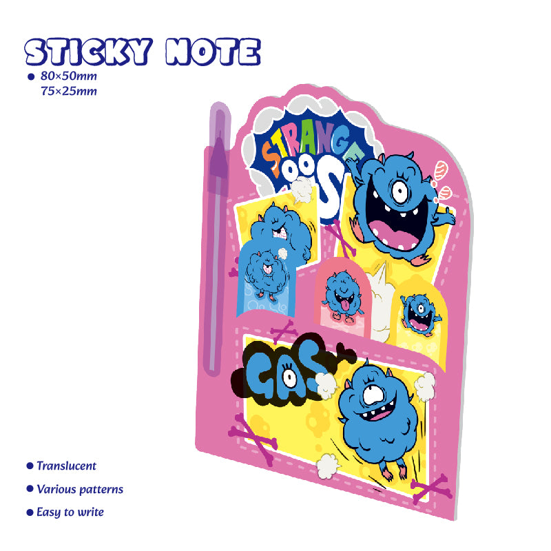 Strange Us Sticky Notes With Ballpen