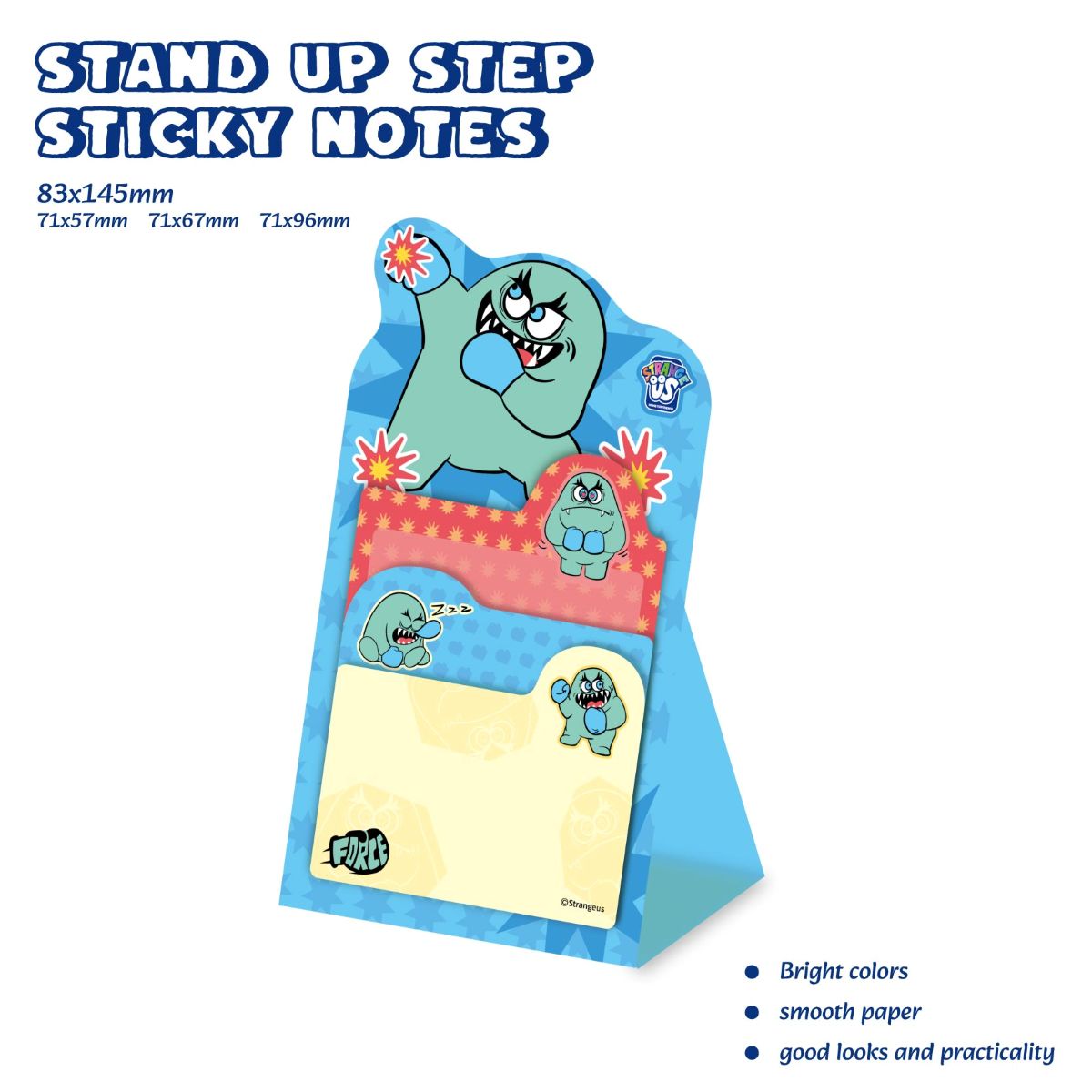 Strange Us 3-Fold Sticky Notes