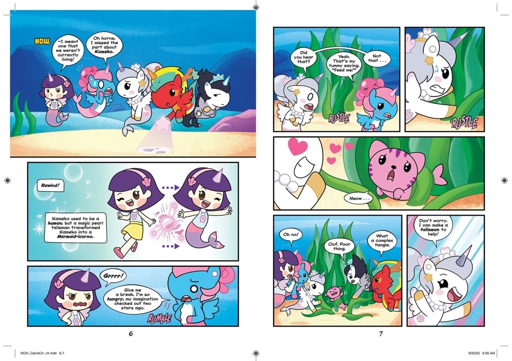 Mermicorno: Undersea Adventures: GAME ON!: An Early Graphic Novel (Hardcover)