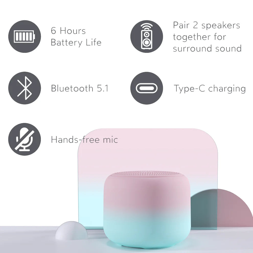 A&D Play Mini Bluetooth 5.1 Speaker (White)