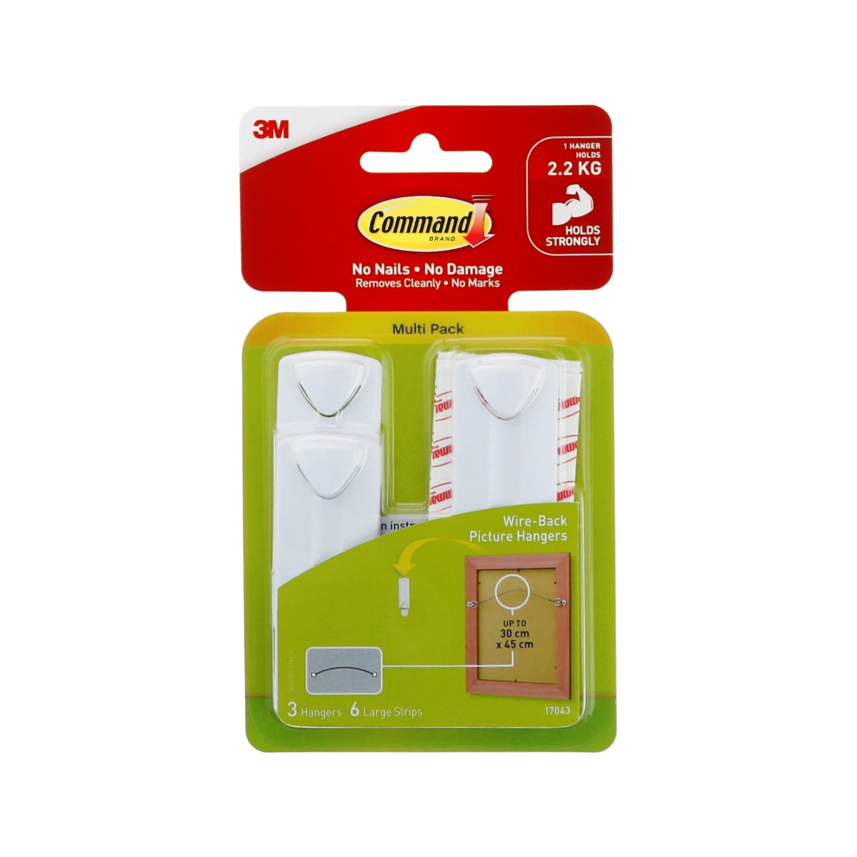 Command™ 17043vp Wire Back Picture Hangers Value Pack
