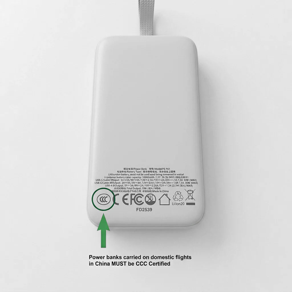 Aukey PB-Y61 Spark Sling 30W 10000mAh Mini Portable Fast Charging Power Bank w Built-in Type C Cable - Light Purple