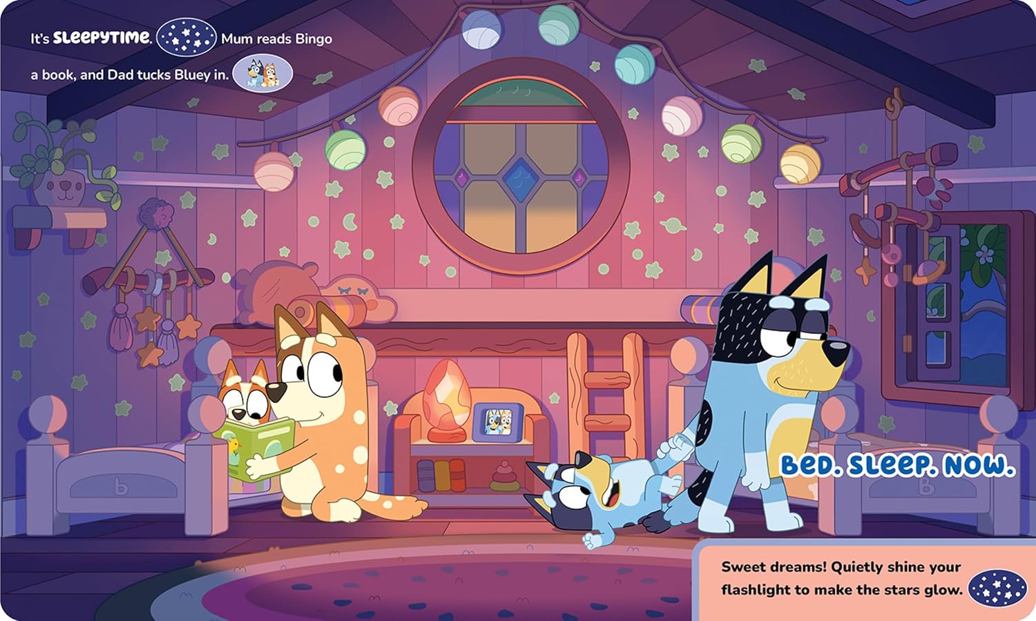 Bluey - Oooh, Shiny! A Bluey Flashlight Toy Adventure Sound Book - PI Kids