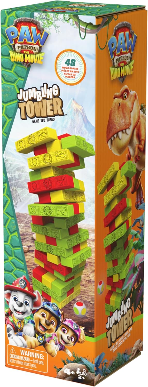 SPIN MASTER PAW PATROL THE DINO MOVIE JUMBLING TOWER