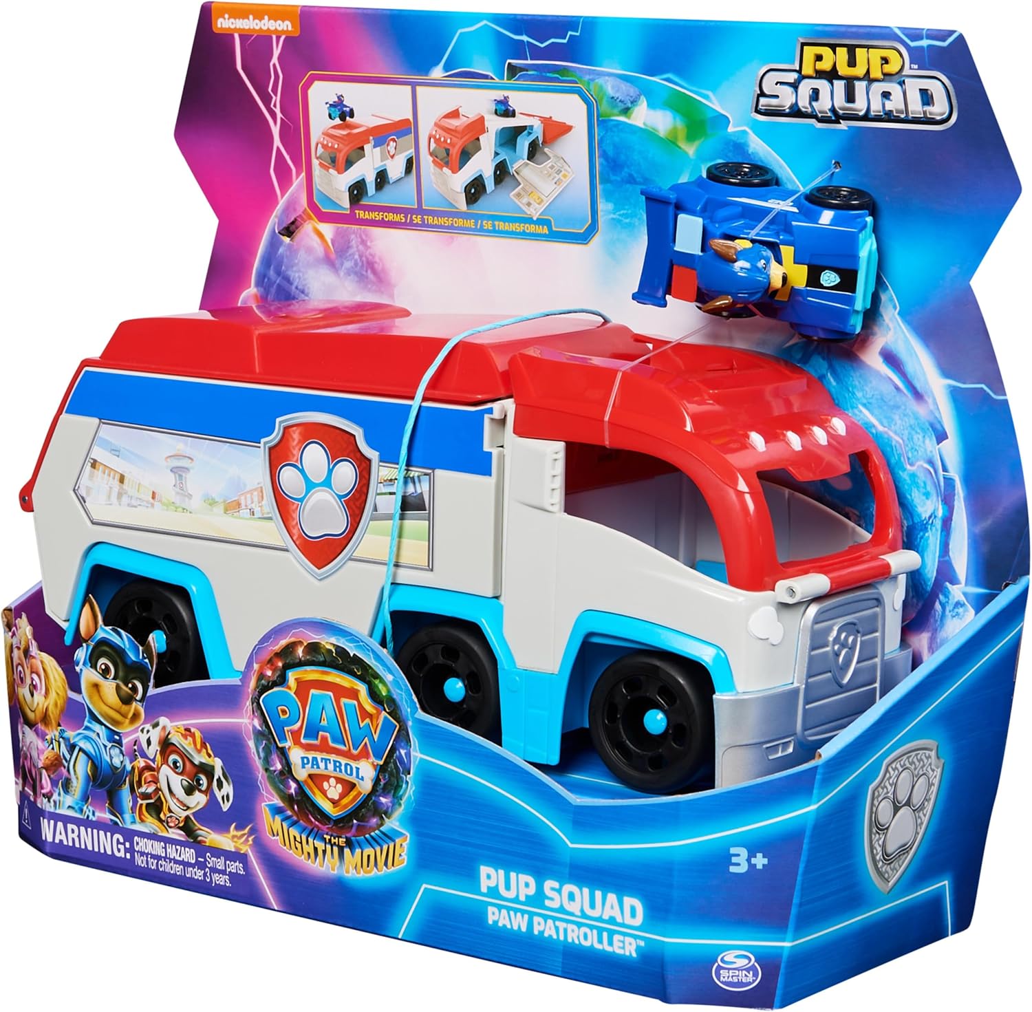 SPIN MASTER PAW PATROL THE MIGHTY MOVIE PUP SQUAD PATROLLER