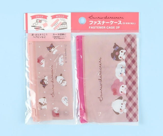 SANRIO CHILL TIME FASTERNER ZIP CASE 2'S SET
