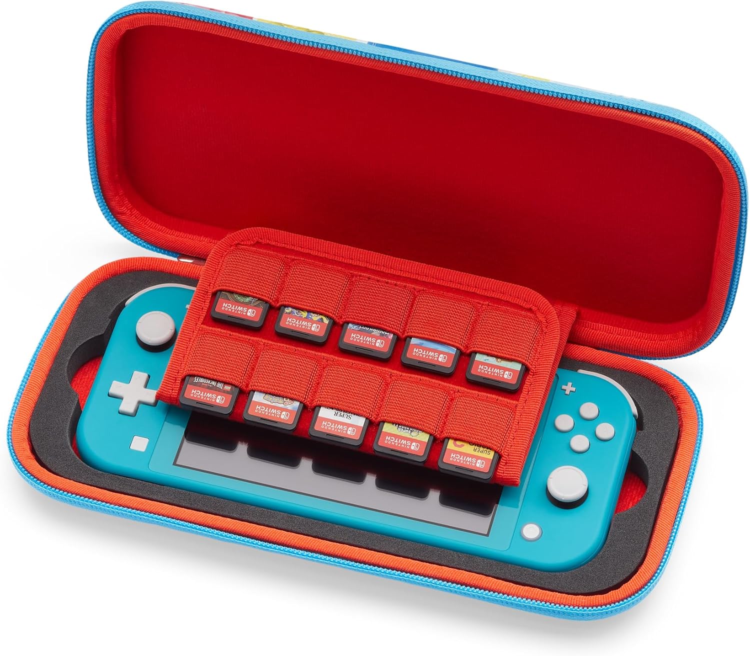 PowerA Slim Case for Nintendo Switch - OLED Model, Nintendo Switch, Nintendo Switch Lite - Mushroom Kingdom Reel (Officially Licensed)