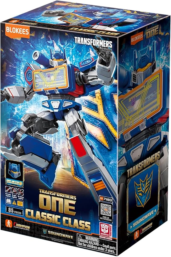 BLOKEES TRANSFORMERS CLASSIC CLASS 17 TRANSFORMERS ONE SOUNDWAVE