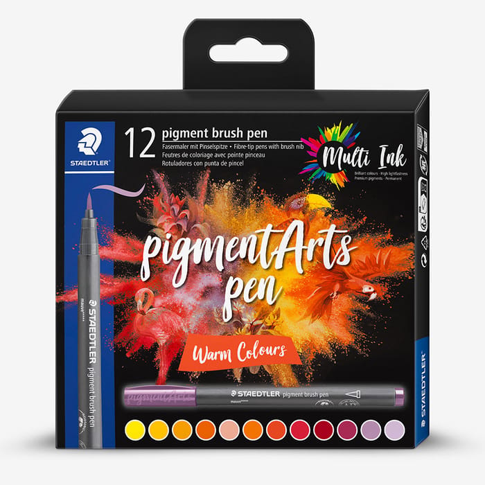 Staedtler Pigment Brush Pen 12's 371 C12-5