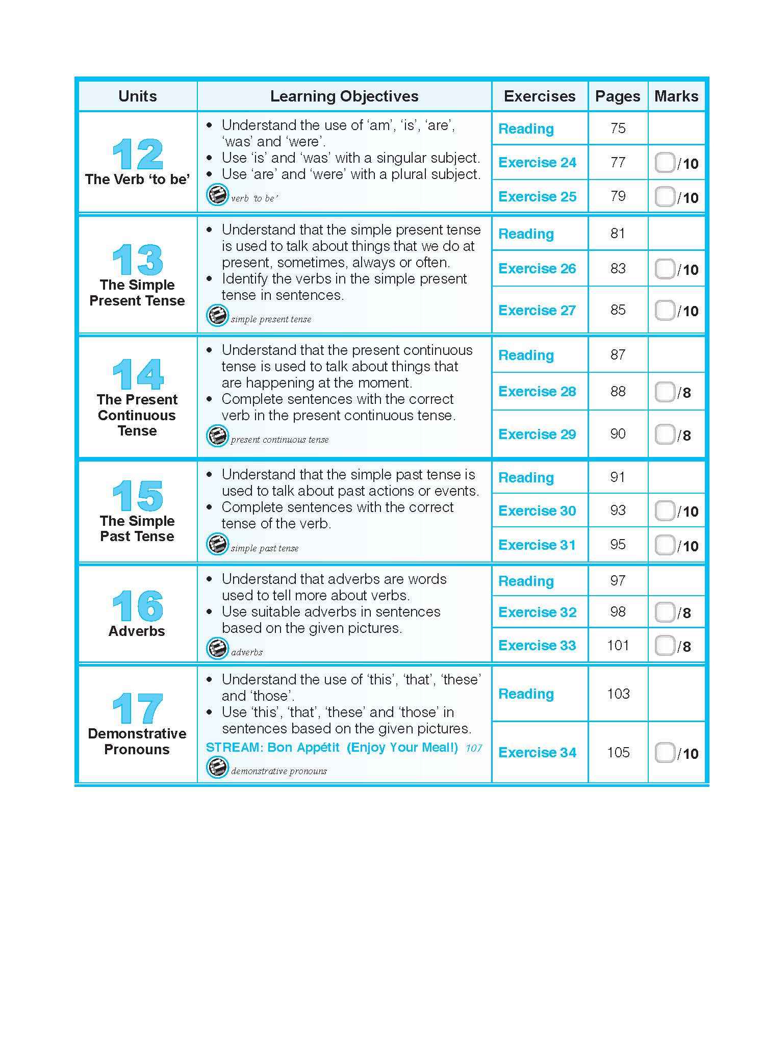 English Grammar Lessons Workbook 1