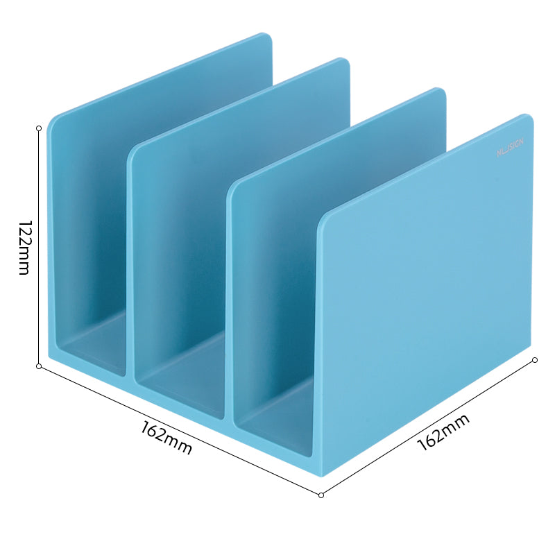 DELI NUSIGN BOOK END LIGHT BLUE ENS006