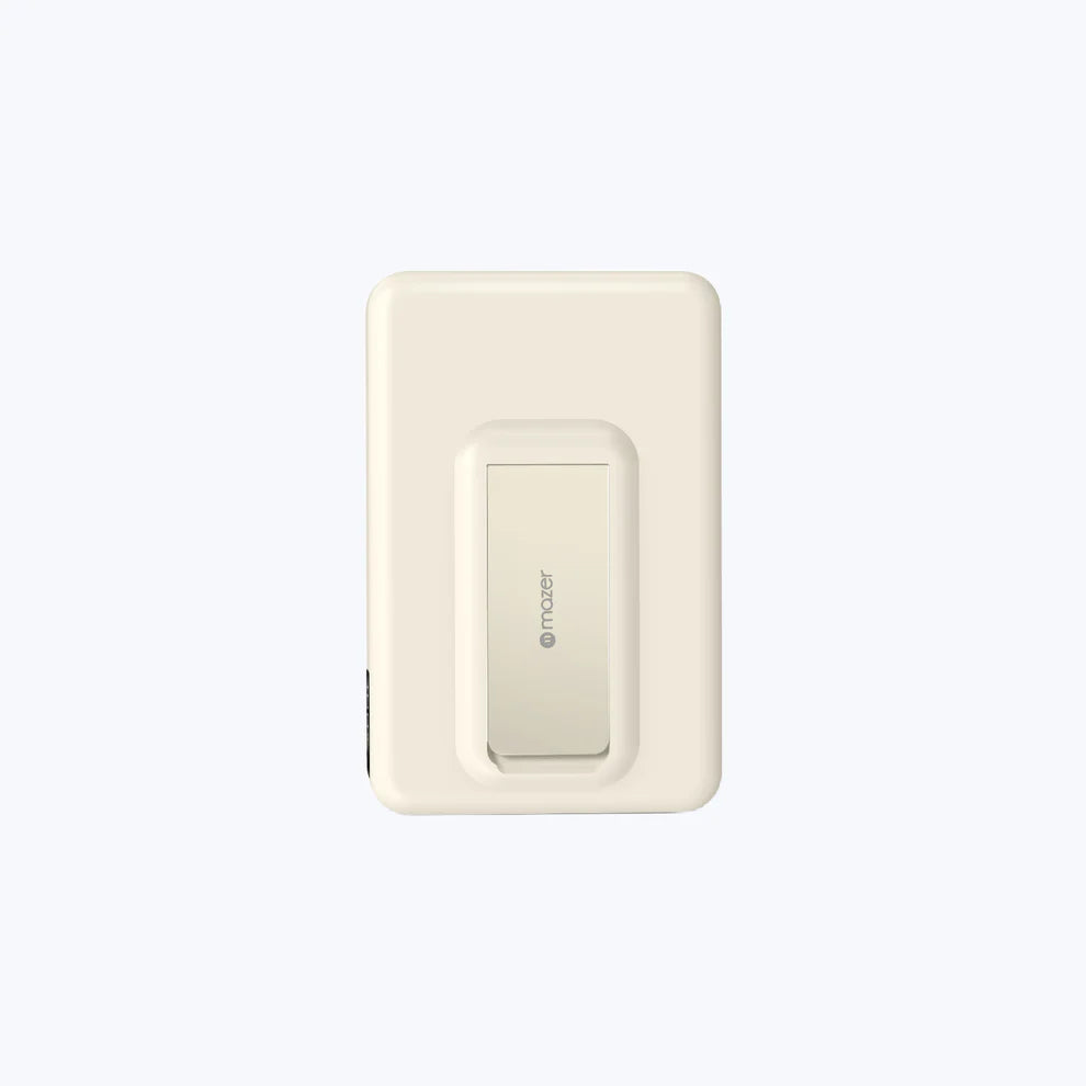 Mazer MagAir20 10000mAh Magnetic Wireless Power Bank - Cream