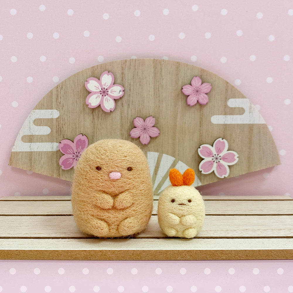Diy Sumikko Felting Key Charm - Tonkatsu