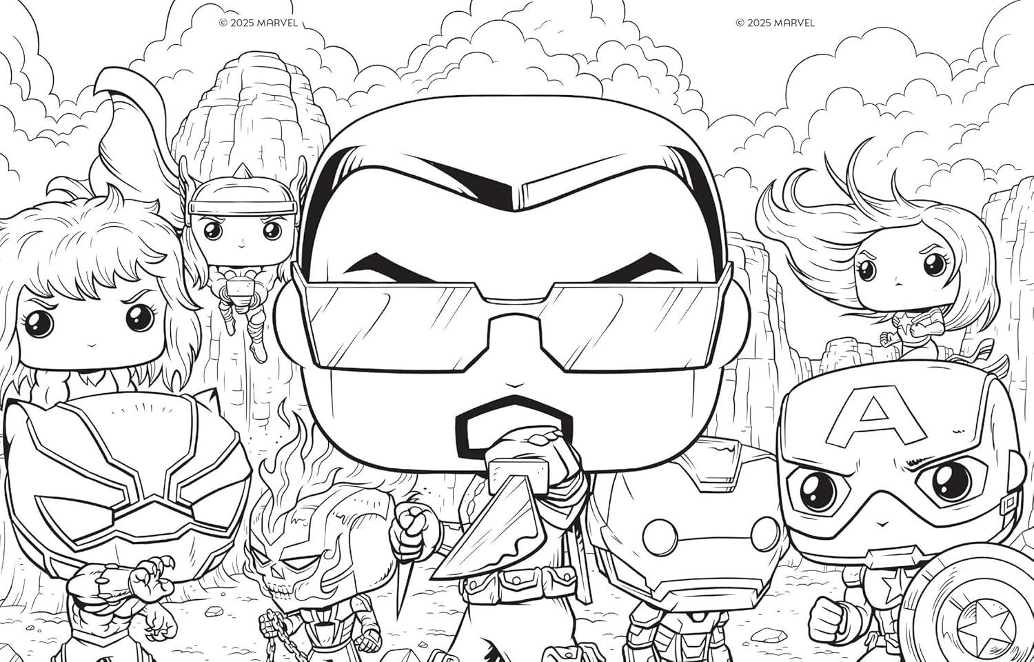 Marvel: The Official Avengers Funko POP! Coloring Book (Paperback)