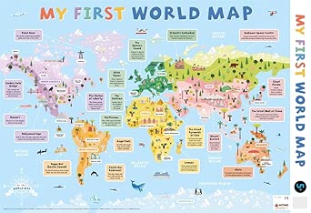 P-wallcharts: My First World Map