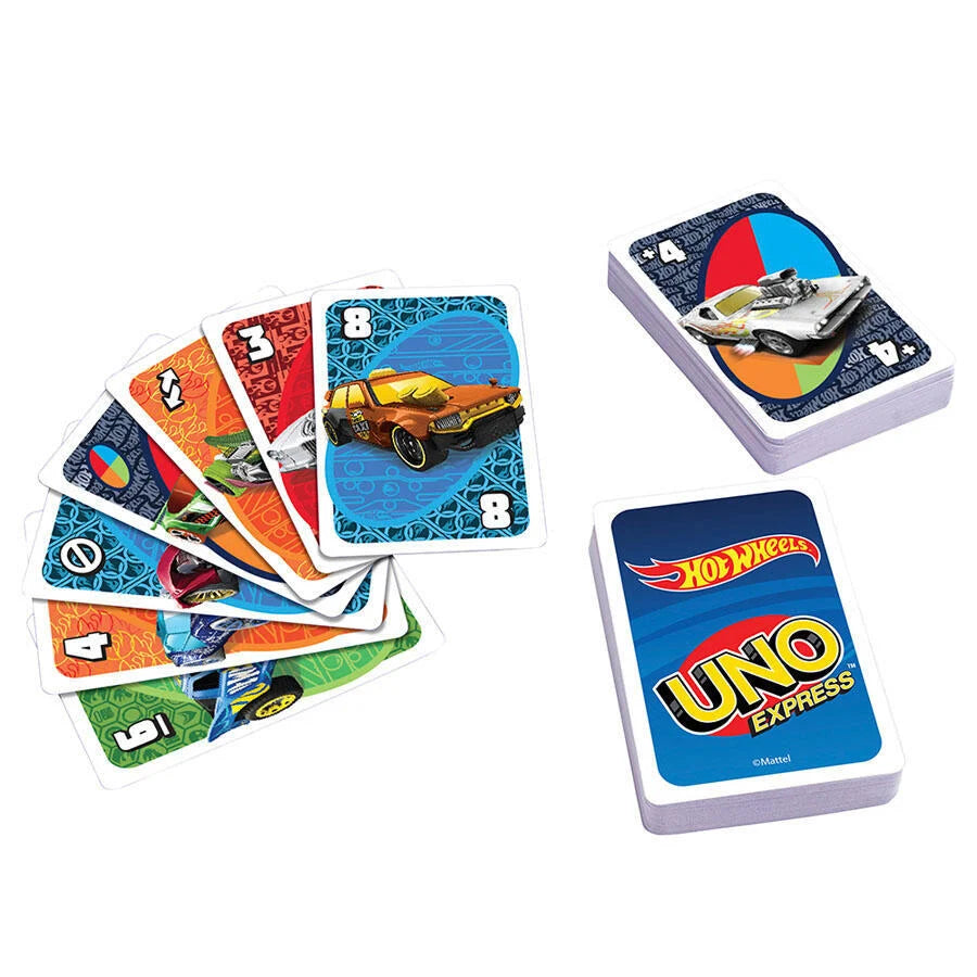 MATTEL UNO EXPRESS HOT WHEELS CARD GAME