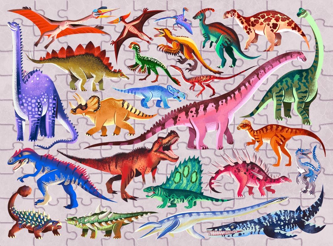 HINKLER JR JIGSAW EXPLORE 24 DINOSAURS
