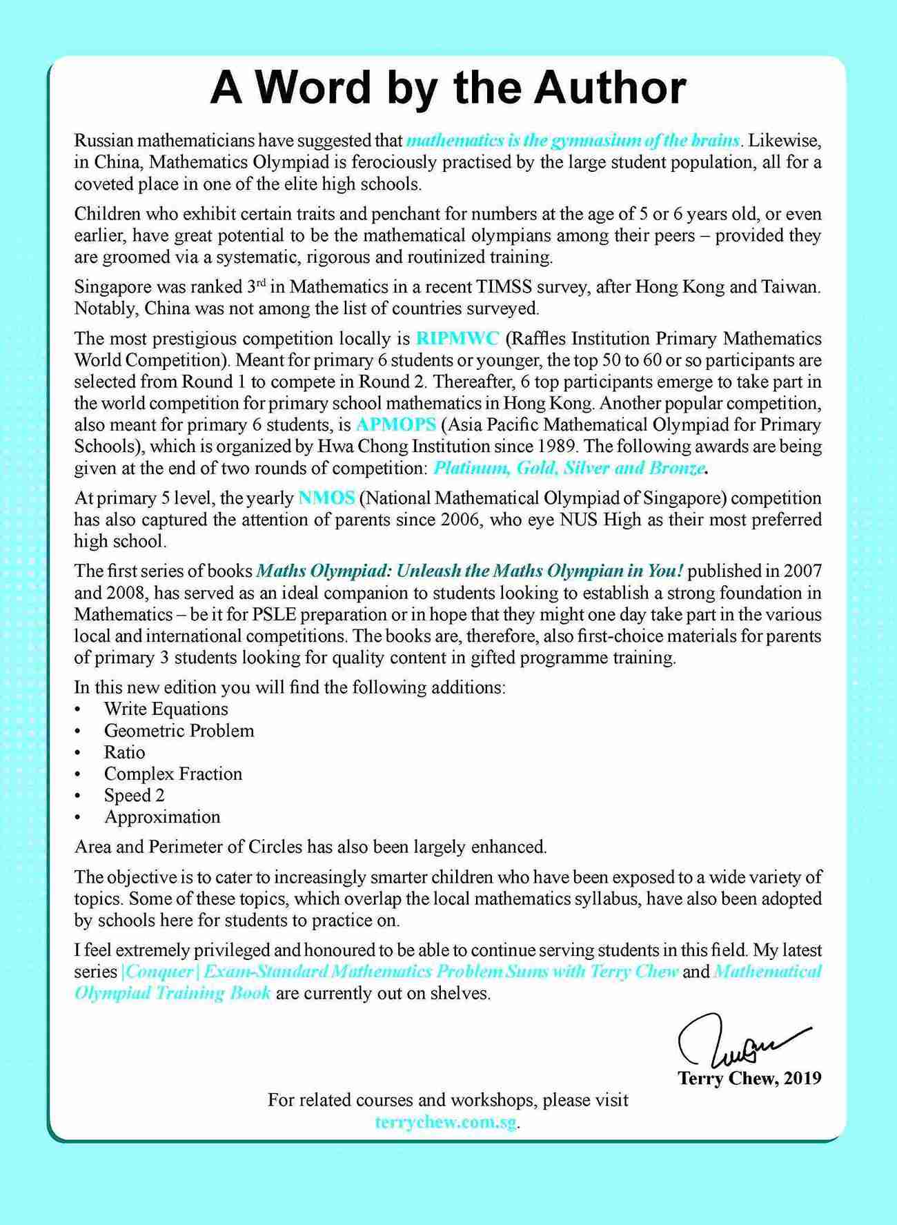 Maths Olympiad Advanced (Primary 5&6, Suitable For 11-13 Years Old)