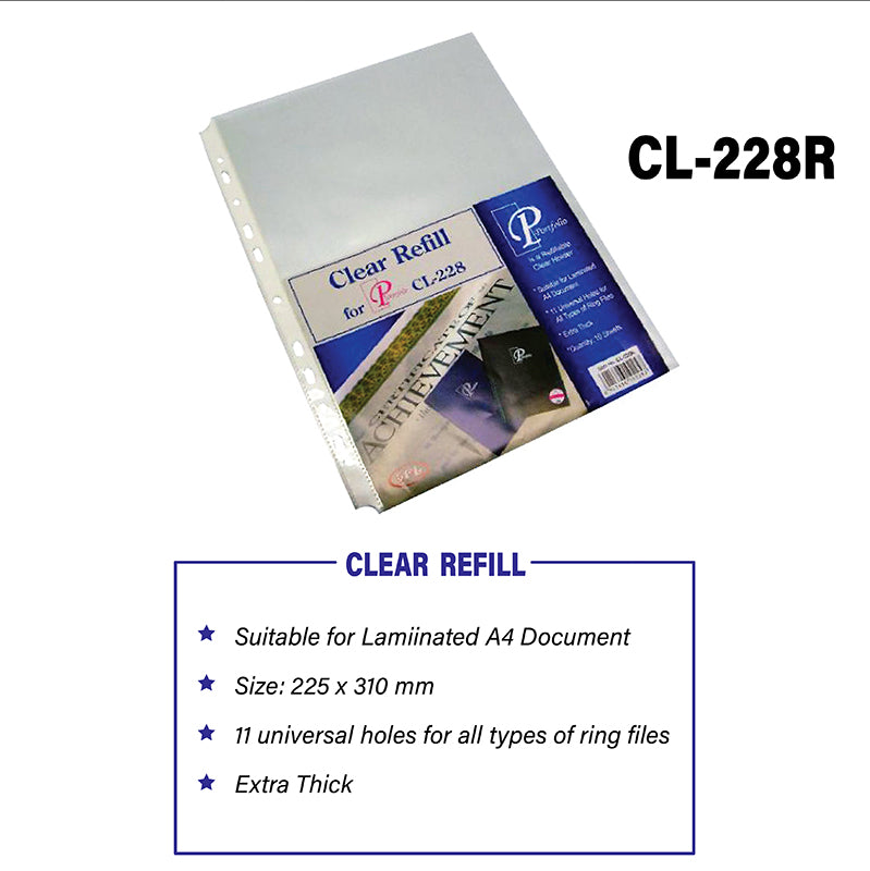 Spl Portfolio Certificate Holder Refills 10s