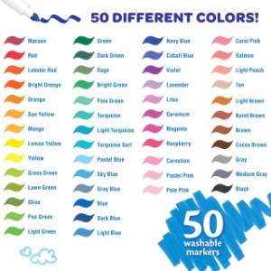 Crayola Super Tips Washable Markers 50'S 585050