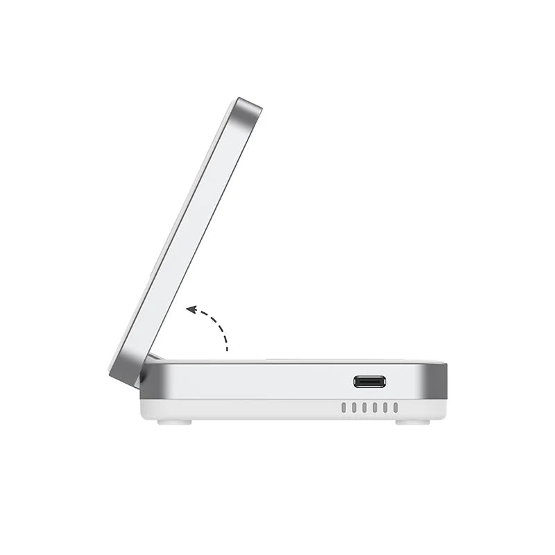 Mazer Qi2 23W Foldable 3in1 Wireless Charger (White)