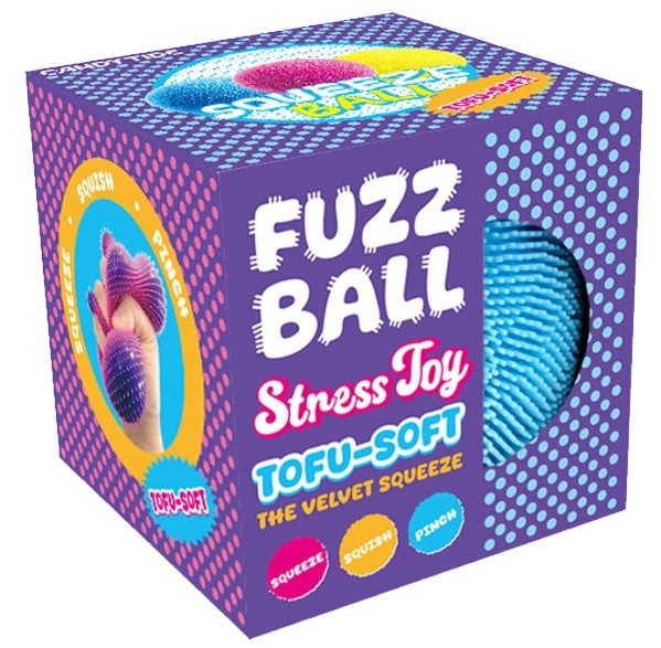 Fuzz Ball Tofu Soft Squishy - Assorted Colour