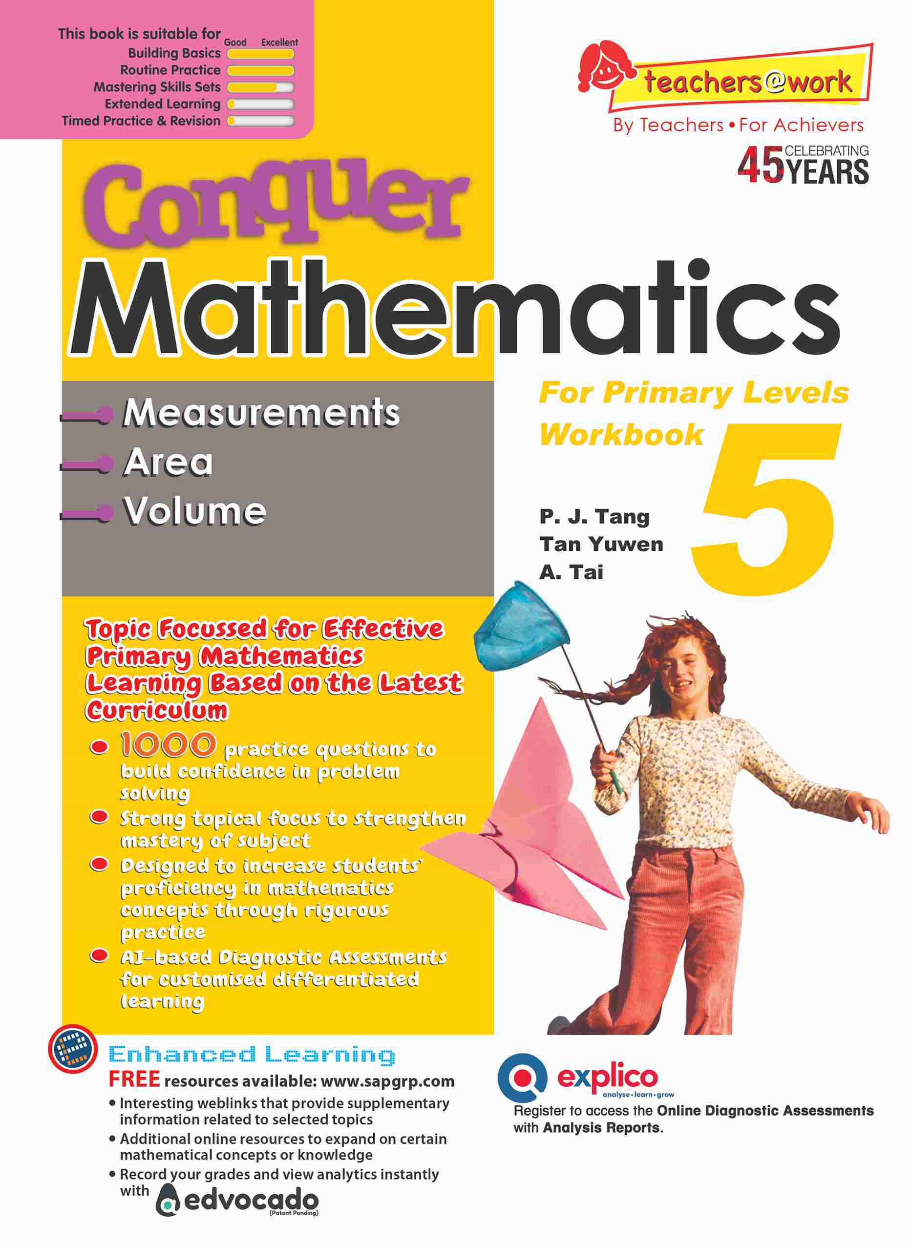 Conquer Mathematics Measurements . Area . Volume Workbook 5